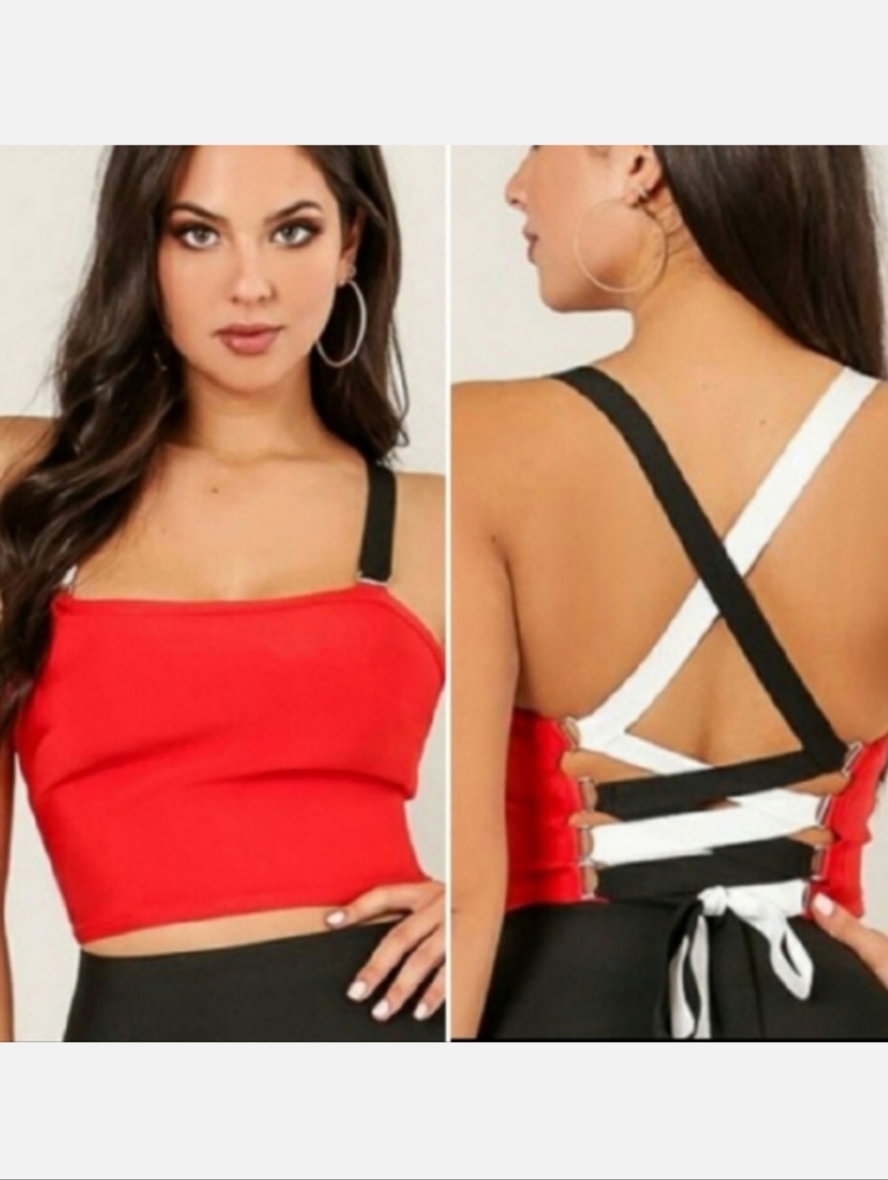 WoW Couture Corset Style Bodycon Bandage Crop Top Festival Rave EDM